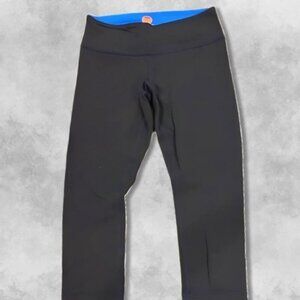 Lululemon Wunder Under Capris Tight Interior Waistband Pocket Mid-Rise Black W 6